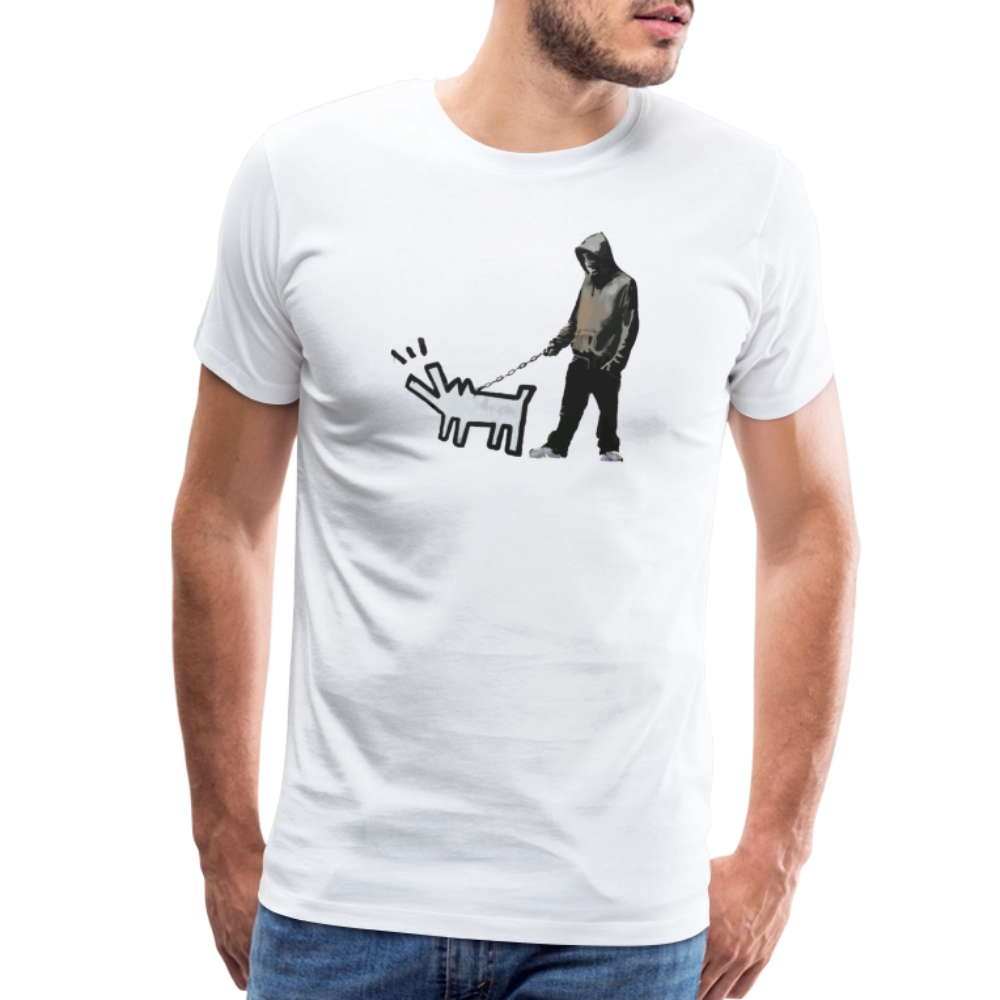 Banksy Dog Walker Artwork T-Shirt