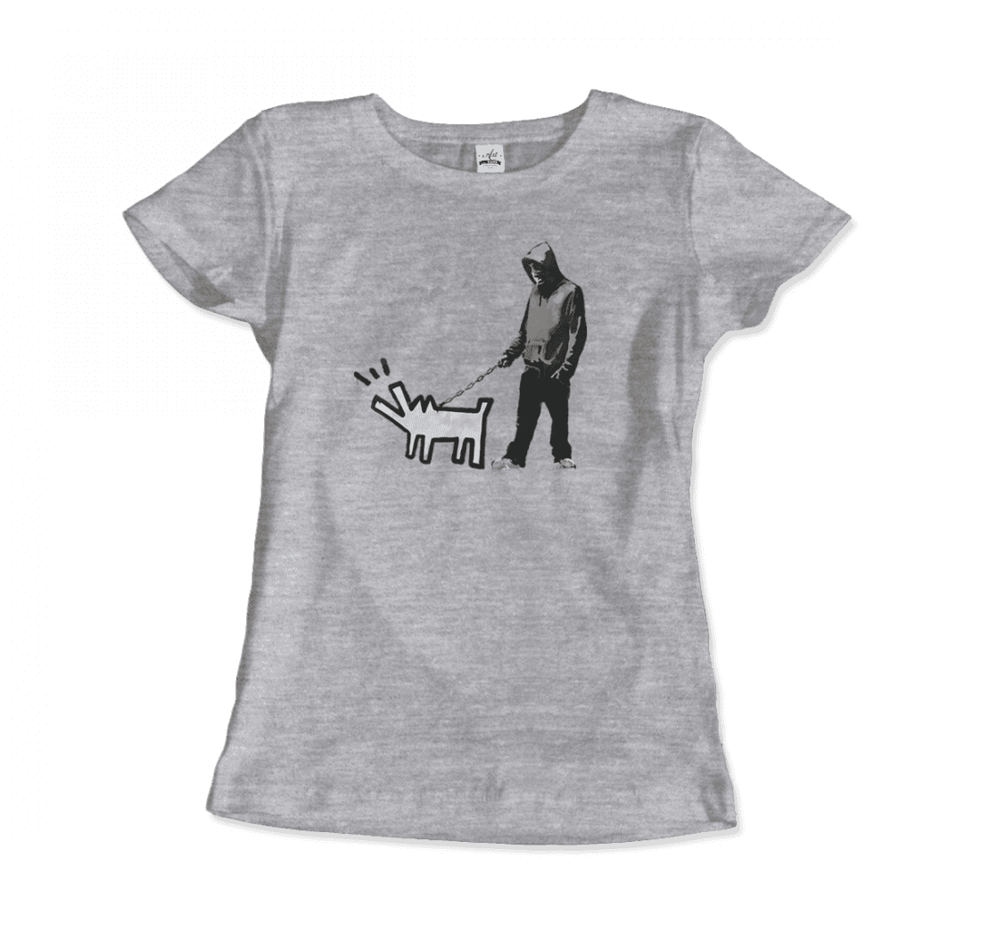 Banksy Dog Walker Artwork T-Shirt