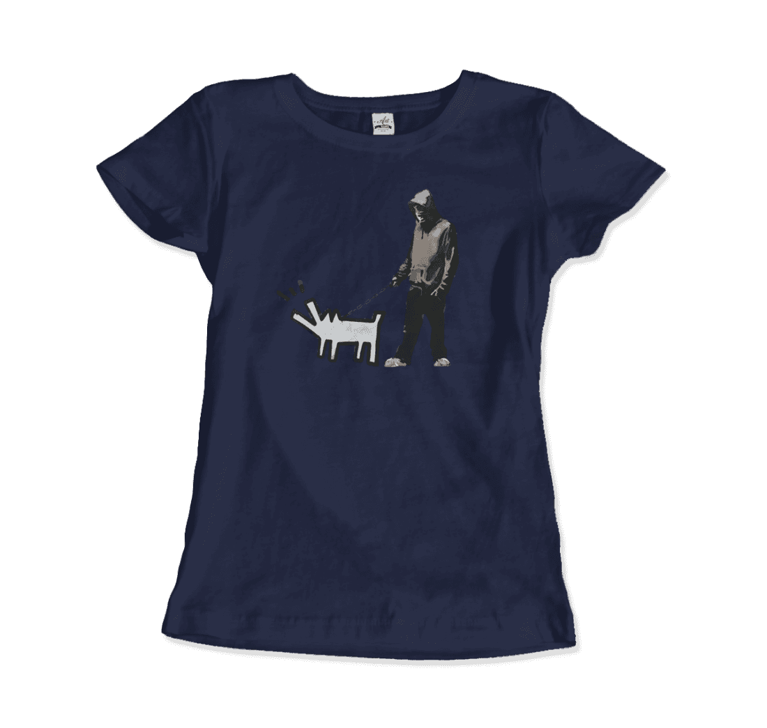 Banksy Dog Walker Artwork T-Shirt