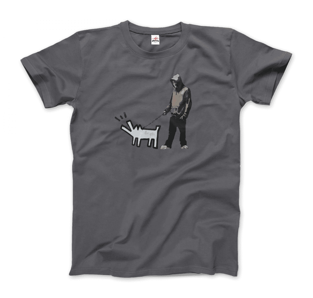 Banksy Dog Walker Artwork T-Shirt
