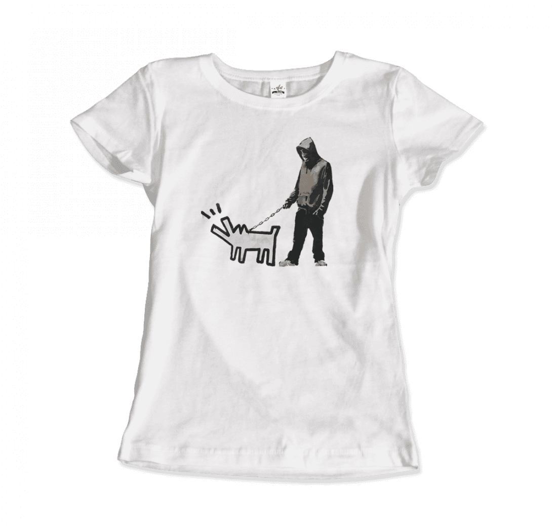 Banksy Dog Walker Artwork T-Shirt