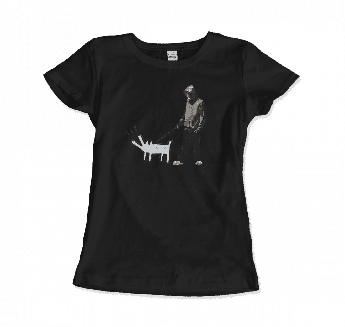 Banksy Dog Walker Artwork T-Shirt